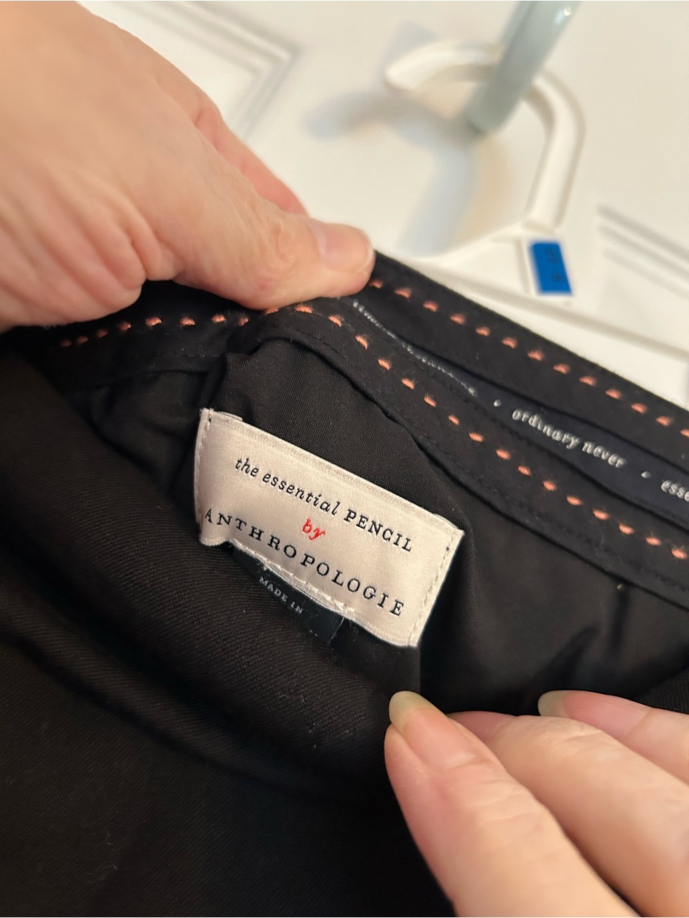 Anthropologie Black The Essential Pencil Skirt - Picture 4 of 8